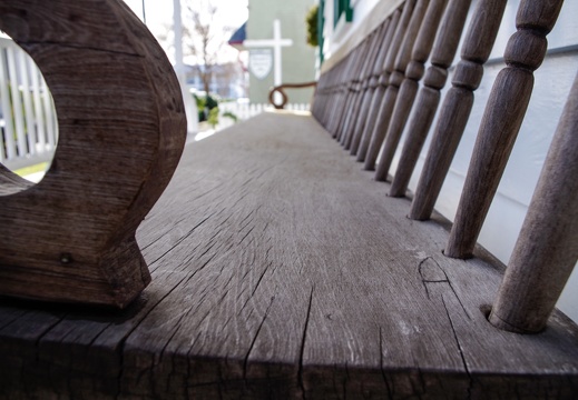 Boardwalk and historic town center