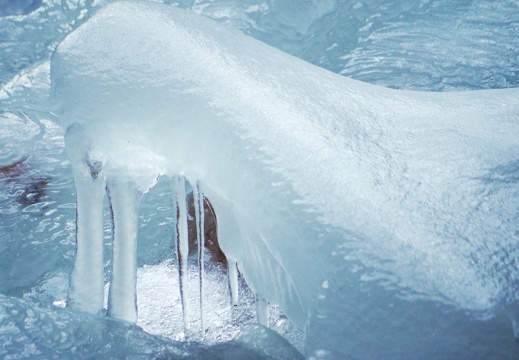 Remnant of collapsed ice tower