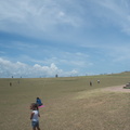 Kite on the great lawn of El Morro