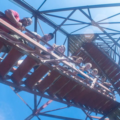 NRES Students on firetower