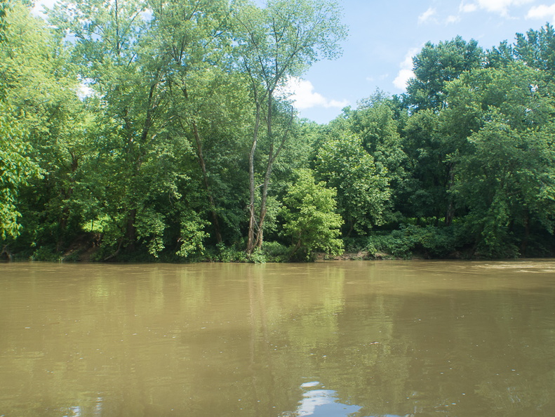 Rockcastle River ford at at old Wilderness Road