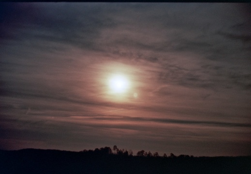 Feb 9: Full moonrise, Red River Gorge