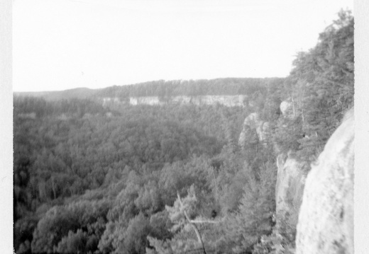 Moonlit Devil's Canyon and Cemetery