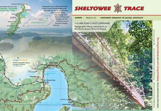 Sheltowee Trace Trail Map - display this album Sheltowee Trace Trail Map