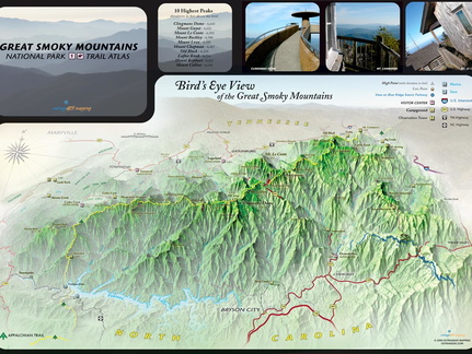 Bird's Eye View of the Great Smoky Mountains National Park