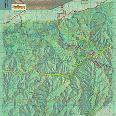 Central Section of the Great Smokies trail map