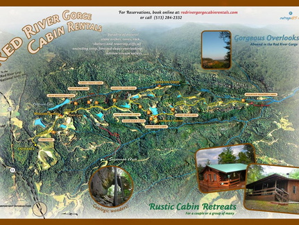 3D Red River Cabins Map - Oct, 2007