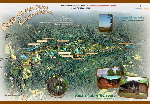 3D Red River Cabins Map - Oct, 2007