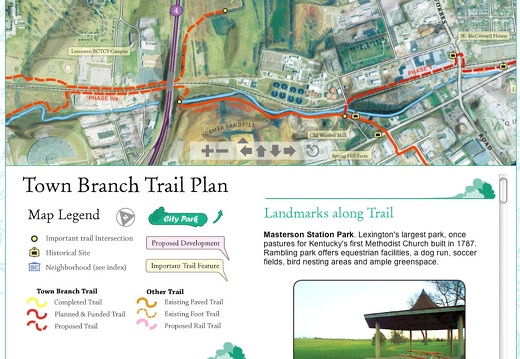 Town Branch Trail Plan Online - http://www.townbranch.org/map - Jan, 2008