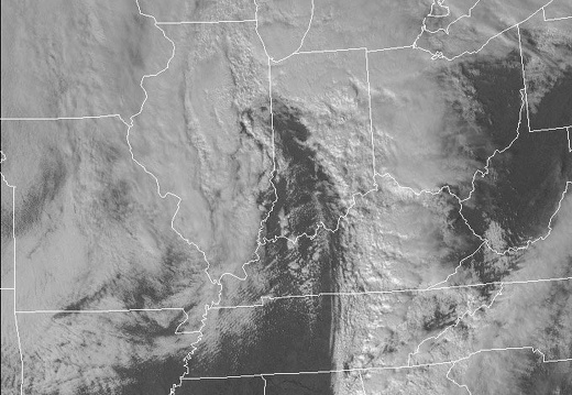 Visible Satellite: February 11, 2009 Wind Storm