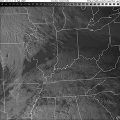Visible Satellite: February 11, 2009 Interesting clouds after storm