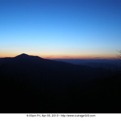 Friday night sunset in the Appalachians