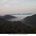 Valley fog in the Cumberland Plateau