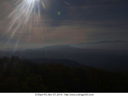 Moonglow in the mountains