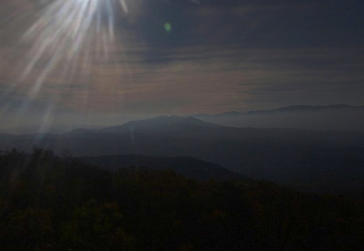 Moonglow in the mountains