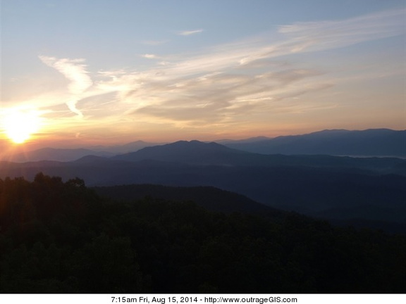 Sunrise in the Smokies