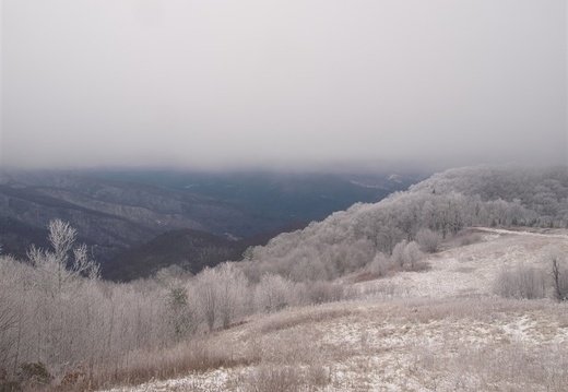 Frosty mountain top