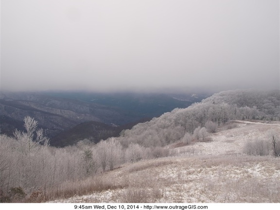 Frosty mountain top