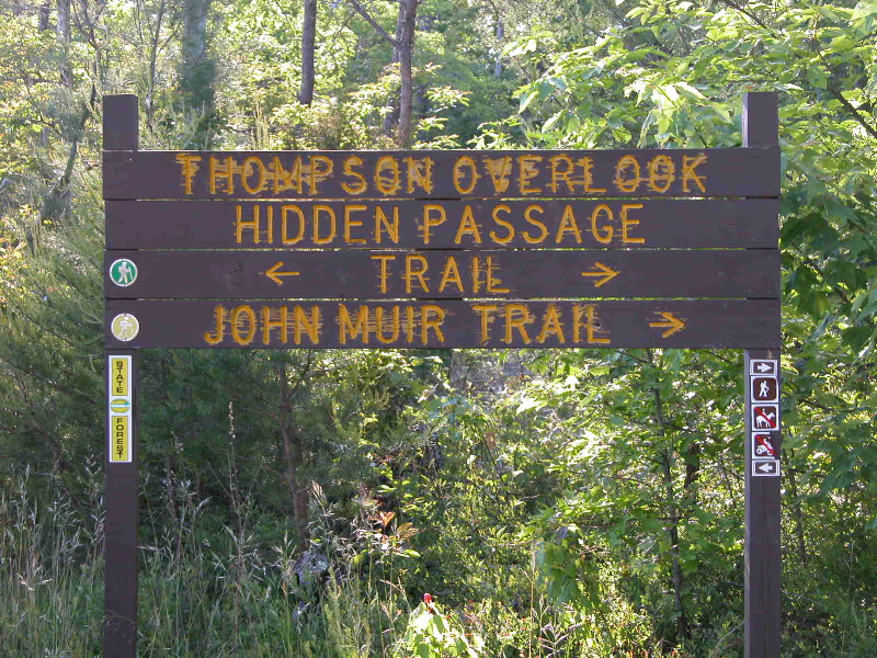 Thompson Overlook on Hidden Passage Trail above Thompson Creek