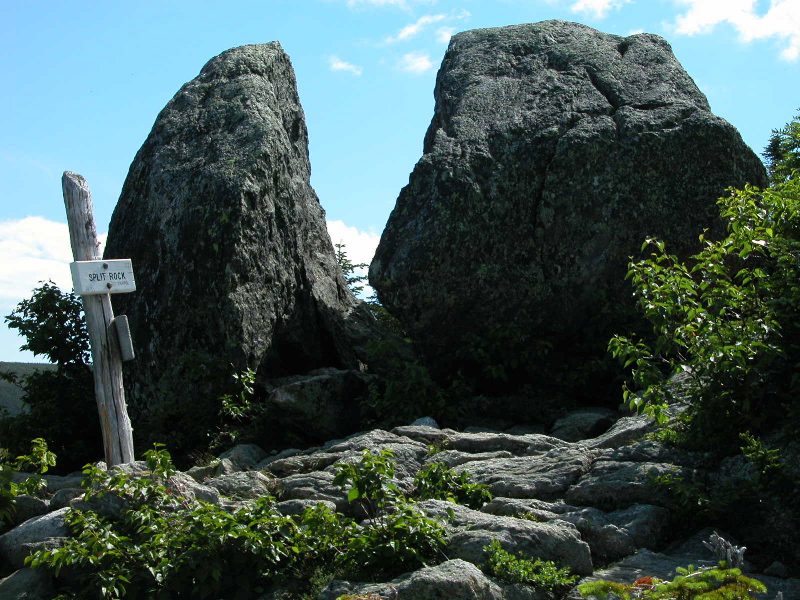 Boott Spur Trail Split Rock