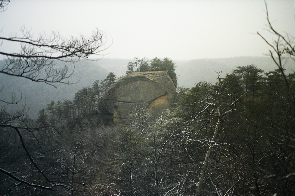 Snow Showers on Auxier Ridge