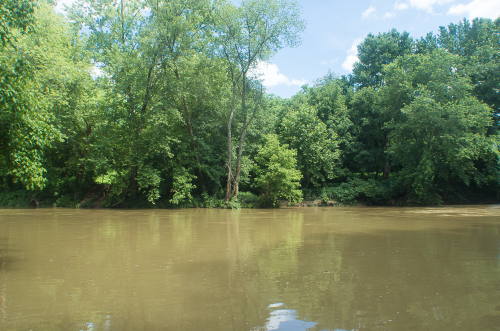 Rockcastle River ford at at old Wilderness Road