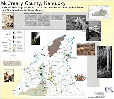 McCreary County, Kentucky Recreation Map - 1998