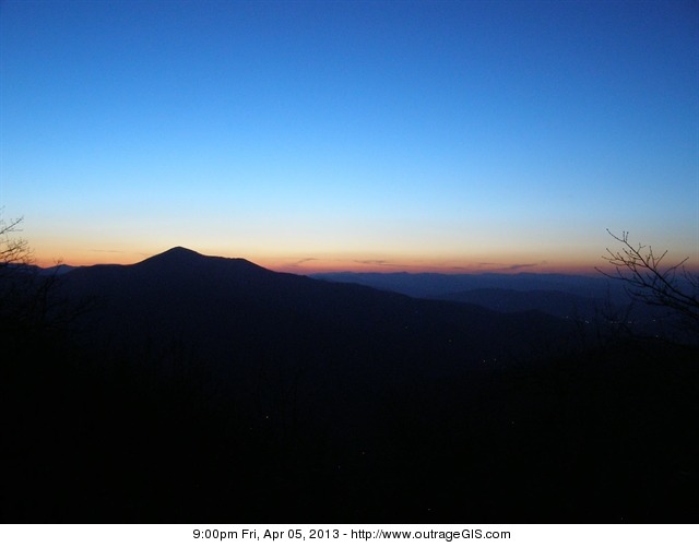 Friday night sunset in the Appalachians