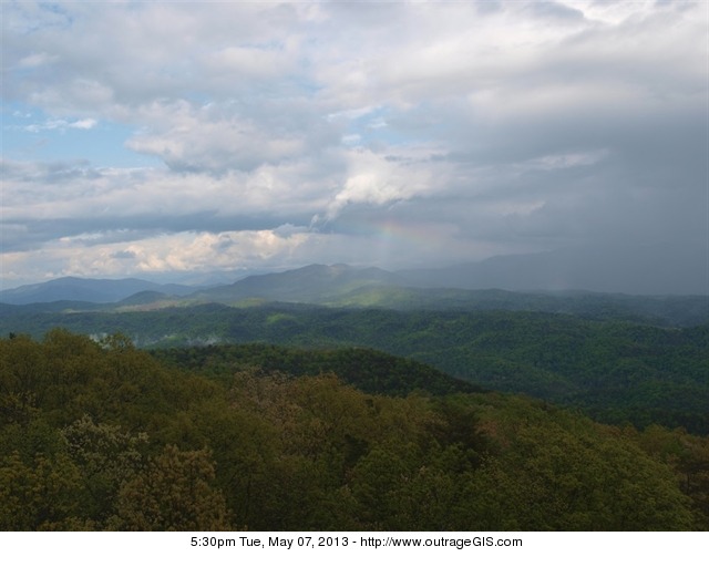 Rainbow over Rich Mountain