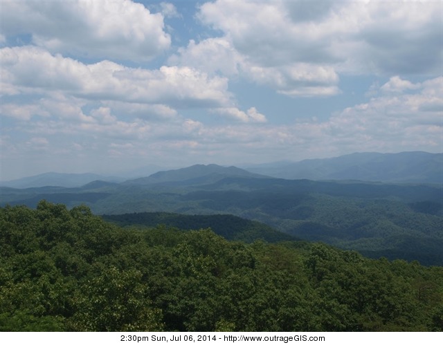 Summer afternoon in the mountains