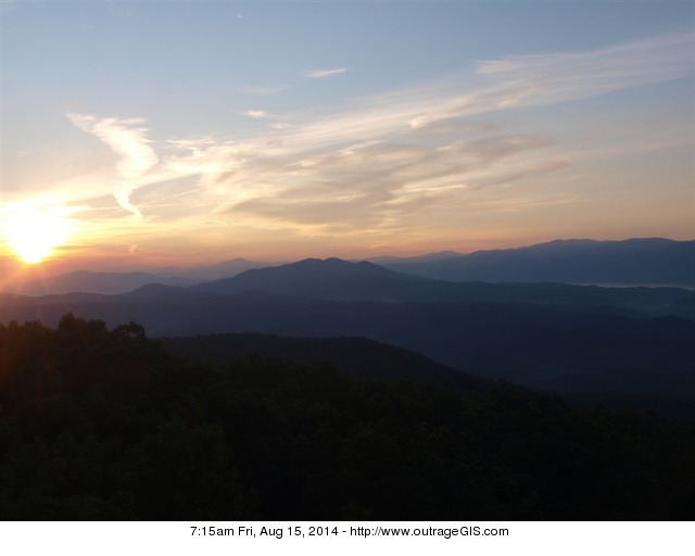 Sunrise in the Smokies