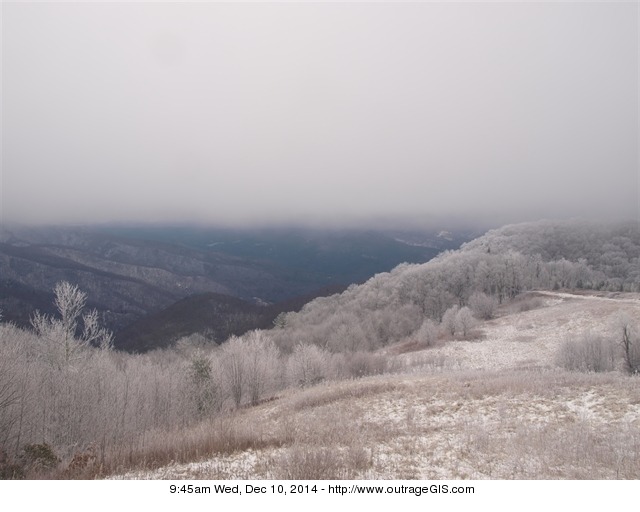 Frosty mountain top