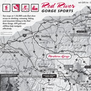 Red River Gorge Sports Map