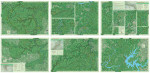 The Sheltowee Trace South is a six-panel 27" x 19" map that includes the Big South Fork.