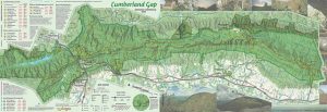 2016 Cumberland Gap trail map, hiking information