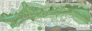 2016 Cumberland Gap trail map, hiking information