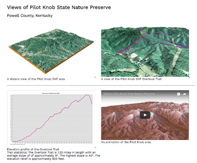 3D views and animations of Pilot Knob State Nature Preserve