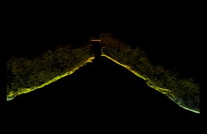 Natural Bridge profile from point cloud
