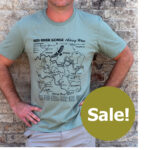 Red River Gorge Trail Map Tee