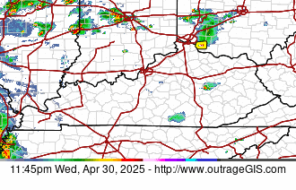 Composite doppler radar for Kentucky.