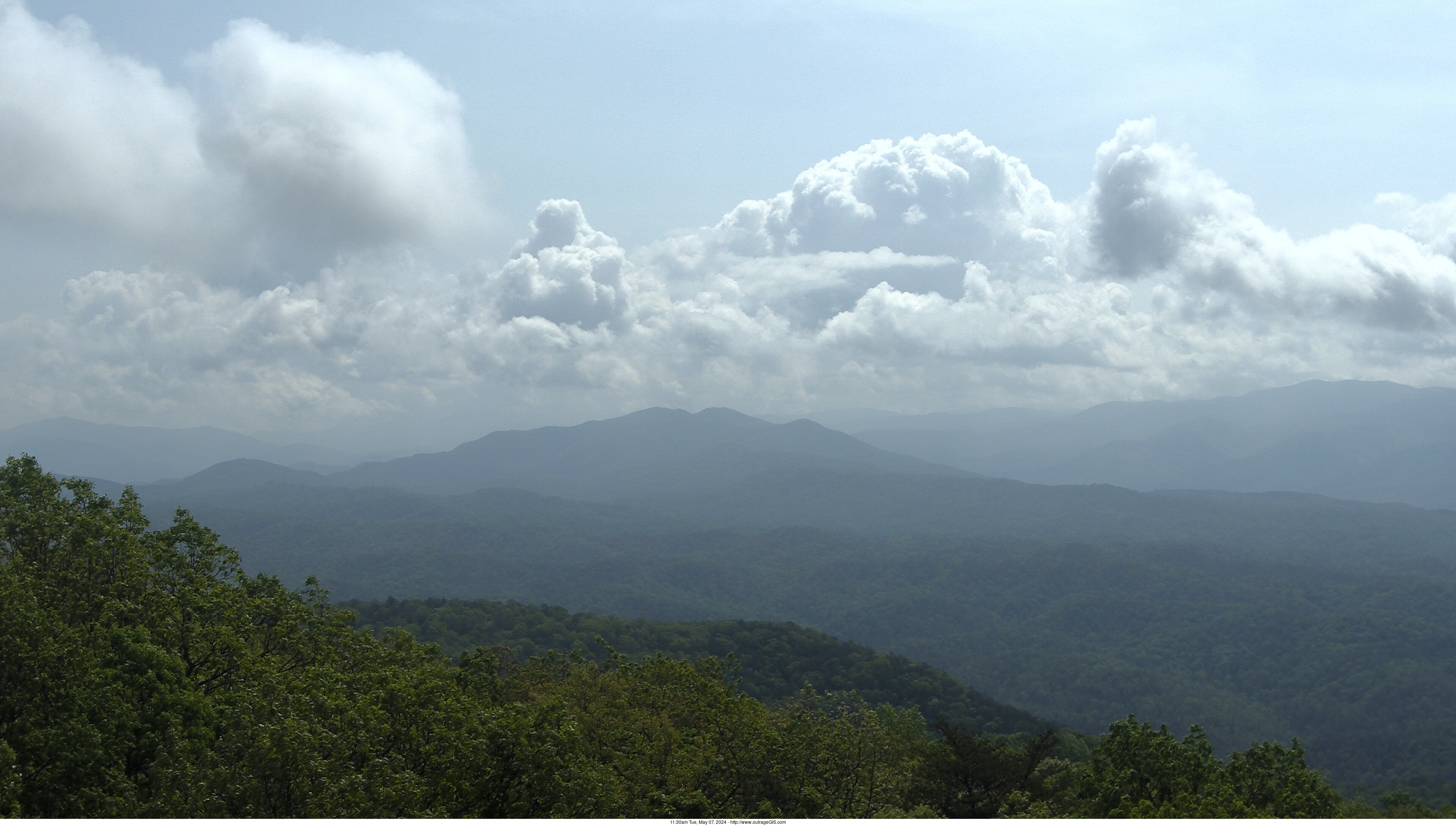 Current webcams for the Great Smoky Mountains.