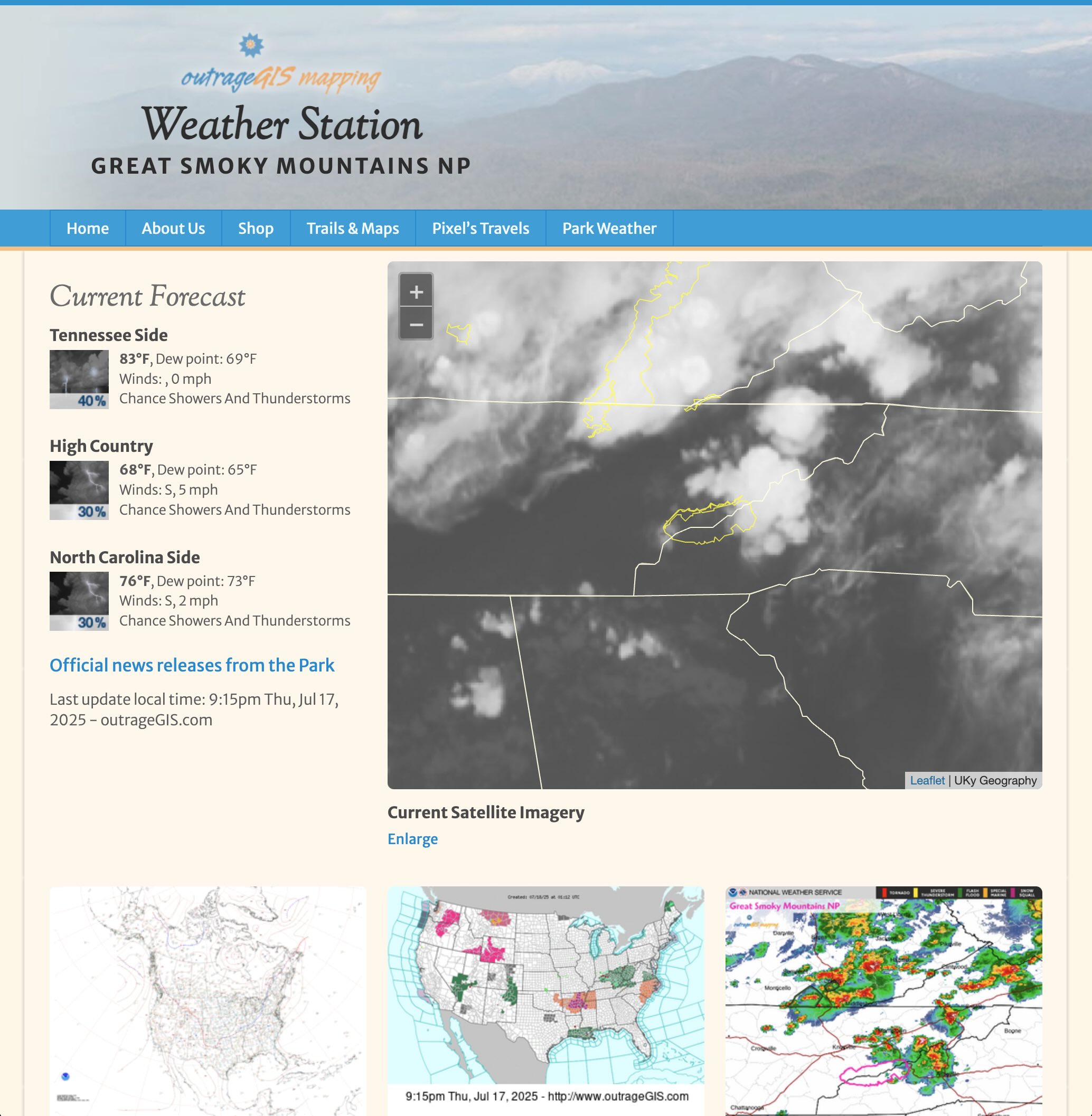 Great Smoky Mountains NP Weather